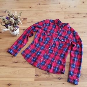 Soft plaid shirt, small